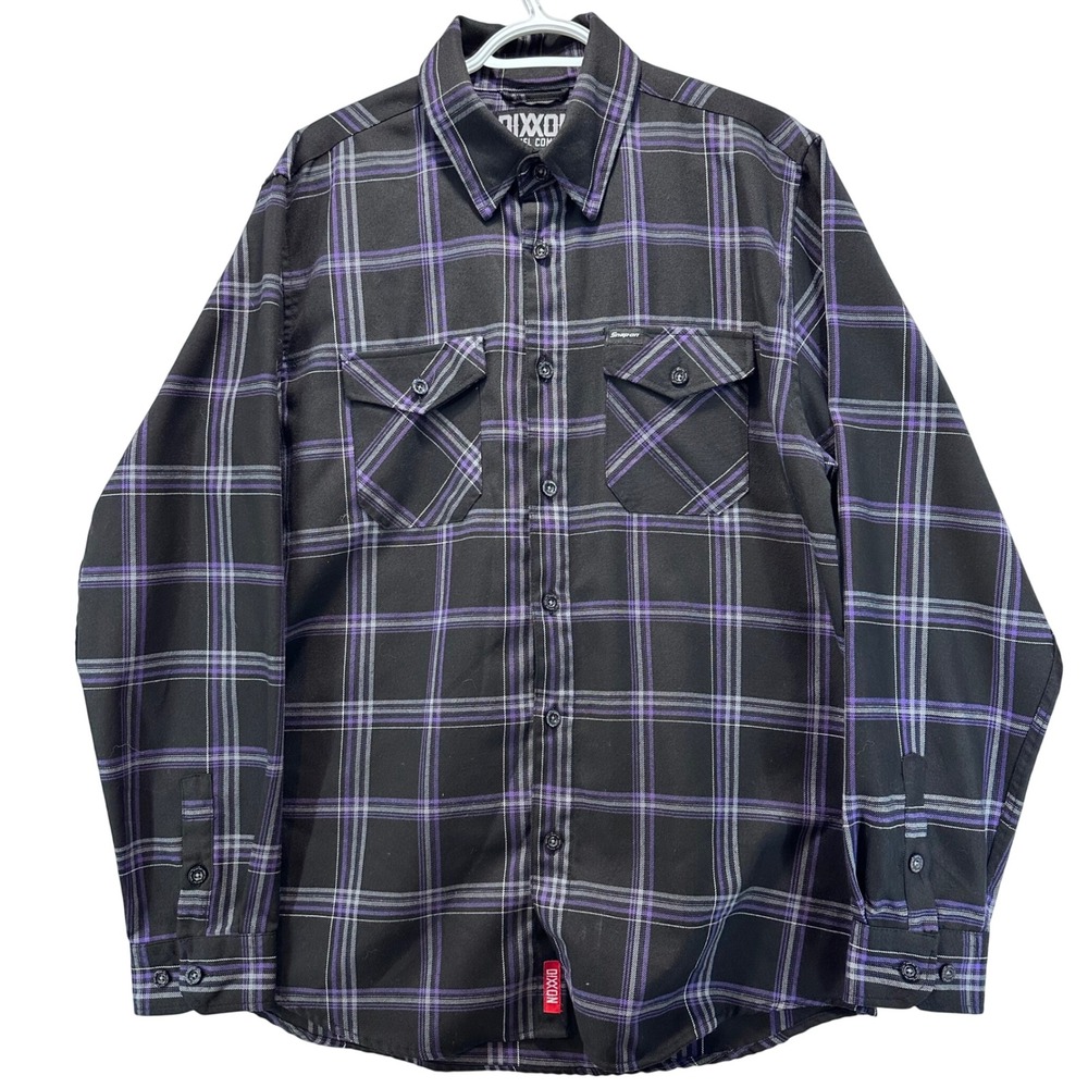 DIXXON Flannel Company Limited Edition Snap On Plaid Shirt Mens‎ Large